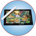 Miniatyrbild 3 av 6: XXL pusselmatta 1000 till 3000 p - Ravensburger - Landskap och natur - Vuxen - Inomhus Svart
