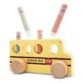 Miniatyrbild 2 av 2: Pop-up Leksak - New Classic Toys - Skolbuss - Trä - 24 månader och uppåt - 1 spelare Gul