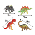 Pikkukuva 5 / 6: Dinosauruksen kaivuu peli - Buki - Mega Dino Munamuokkaus - 4 dinosauruspuzzlea - työkalut mukana Flerfärgad