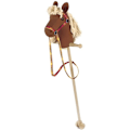 Pikkukuva 1 / 3: Puinen ja puuvillainen keppihevonen TOYS PURE - Jesse James - 97cm Flerfärgad
