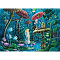 Miniatyrbild 2 av 4: Handgjort träpussel 100 bitar: Alice i Underlandet Unik färg Unik färg Grön