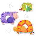 Pikkukuva 2 / 4: Mideer - Ensimmäinen geometriset eläinpuzzle - TROUSSELIER Flerfärgad