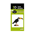 Miniatyrbild 3 av 3: Fridolin - 3D-modell i papper Tukan Svart