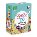 Miniatyrbild 1 av 6: VILAC Batibloc färgkonstruktionsspel - 100 färgade massiva träskivor Flerfärgad