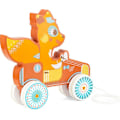 Miniatyrbild 3 av 4: Fox to drag - Ulysses - Träleksak - Orange färg - För barn från 12 månader - Blandat Orange