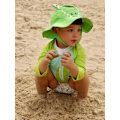 Pikkukuva 4 / 4: Zoocchini - Krokotiilimaillot ja hattu (12-24kk) - ELEMENTS FOR KIDS Grön