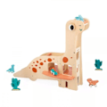 Pikkukuva 1 / 6: Garasi Dino Diplodocus - JANOD - FSC-sertifioitu puulelu - 4 dinosaurusta ja 2 kaktusta Flerfärgad