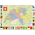 Pikkukuva 2 / 3: Puzzle Michèle Wilson - Puzzle Sveitsin kartta - WILSON PELIT Flerfärgad