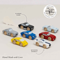 Miniatyrbild 2 av 4: Träminiatyrfordon - Le Toy Van - Set med sportbilar - 7 bilar - FSC-certifierade - Både för killar och tjejer Beige