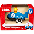 Miniatyrbild 2 av 4: BRIO träleksak - Push & Go plan - Blå - För barn från 12 månader och uppåt Blå