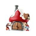 Pikkukuva 3 / 4: Schleich-hahmo - Smurffien talo kahdella hahmolla - Smurffi ja Gargamel Flerfärgad