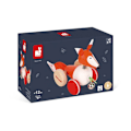 Miniatyrbild 5 av 5: Zigolos Fox Walking Toy - JANOD - Trä - Från 12 månader Flerfärgad