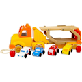 Pikkukuva 4 / 6: Miniatyyriauto - Ulysses - Routoudou - Autonkuljetusauto - 2 irrotettavaa hahmoa - 4 puista autoa Gul