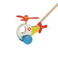 Miniatyrbild 1 av 2: Tryckleksak - Goki - Trähelikopter - Blå - För baby - Från 12 månader Blå