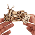 Pikkukuva 4 / 6: Hagridin lentävä moottoripyörä™ - Ugears - 3D puupuzzle Beige