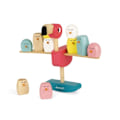 Miniatyrbild 2 av 6: JANOD balanseringsspel med rosa flamingo i trä - från 3 år och uppåt Ljusa färger