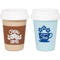 Miniatyrbild 1 av 4: Le Toy Van Honeybake Eco-Cups - Te och kaffe - 2 st Brunt, blått och vitt