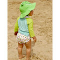 Pikkukuva 3 / 4: Zoocchini - Krokotiilimaillot ja hattu (12-24kk) - ELEMENTS FOR KIDS Grön