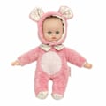 Pikkukuva 1 / 3: Bébés Baigneur - Petit Collin - Anibabies 28 cm 'souricette' - Leikkikalu 9 kuukauden - 5 vuoden ikäisille lapsille - Vaaleanpunainen Rosa