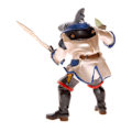 Miniatyrbild 3 av 4: Mutant Shark Pirate Figurine - PAPO - För Barn Pojkar - Från 3 år - Inomhus