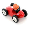 Pikkukuva 3 / 5: Puuauto "Boizoos" - René pingviini - Punainen - P 16 x L 10 x K 11 cm Röd