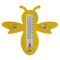 Miniatyrbild 3 av 6: Termometer - Getingtermometer - Gul - Plast - 22,2 x 3 x 19,5 cm - Sugkoppar Gul