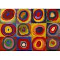 Miniatyrbild 2 av 3: Michèle Wilson Pussel - Squares with Kandinsky Circles - WILSON JEUX Flerfärgad