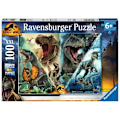 Pikkukuva 1 / 3: Ravensburger - Puzzlesaurus Jurassic World 3 100 palaa XXL Blå