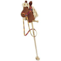 Pikkukuva 2 / 3: Puinen ja puuvillainen keppihevonen TOYS PURE - Jesse James - 97cm Flerfärgad