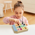 Miniatyrbild 4 av 6: Interrupter Busy Board, Utbildningsspel, för att lära sig att trycka/vända/vippa, från 36 månader, TOP BRIGHT Beige