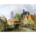 Miniatyrbild 3 av 3: Handklippt träpussel - MICHELE WILSON PUZZLE - View of Oudewater - 650 bitar Flerfärgad