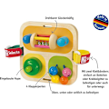 Pikkukuva 4 / 4: Puiset lelut vauvoille - SELECTA - Tavolini - Unisex - Punainen - Vastasyntyneille