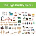 Pikkukuva 4 / 5: Brio World Circuit - BRIO:n upea maailma - 106 osaa - Puiset junaradat - Ravensburger - Alkaen 3 vuotta - 33766 mångfärgad