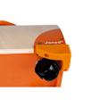 Miniatyrbild 6 av 6: JANOD hamsterhållare i trä - Flervägshjul - Integrerad låda - Från 12 månader Orange
