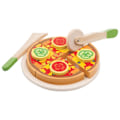Pikkukuva 2 / 4: Uudet klassikot Leikkikalut - Puinen pizza leikattavaksi Beige