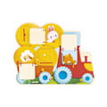 Miniatyrbild 2 av 6: Pussel Cache-Cache Traktor i Trä - 5 Dörrar att Öppna - Utvecklar Finmotorik - Från 12 Månader Orange