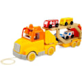 Pikkukuva 1 / 6: Miniatyyriauto - Ulysses - Routoudou - Autonkuljetusauto - 2 irrotettavaa hahmoa - 4 puista autoa Gul