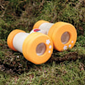 Pikkukuva 5 / 6: Puu-binokkelit - Uniikki - Kalteva - Oranssi - 11,4 cm - Leikkiminen seikkailijoille