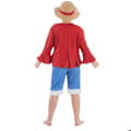 Miniatyrbild 2 av 3: Luffy One Piece kostym för pojkar 7-8 år (128 cm) Flerfärgad 9-10 år gammal