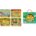 Pikkukuva 4 / 4: Puzzles 4 x 6 palapeliä: Eläintarhan eläimet Aqua