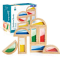 Miniatyrbild 4 av 4: Sensoriska block - Guidecraft - Regnbågsblock - 8 delar - Färgad sand - Inomhus Beige