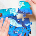 Miniatyrbild 2 av 5: Mideer - My Ocean Puzzle Suitcase 104 st - BYXA Blå
