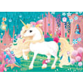Miniatyrbild 3 av 3: 45 bitars barnpussel Pretty unicorn Nathan - Affisch ingår - Fantasi tema - Mixat - Från 5 år