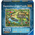 Miniatyrbild 1 av 3: Escape puzzle Kids - En djungelsafari - Ravensburger - Pussel Escape Game 368 bitar - Från 9 år Grön
