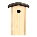 Miniatyrbild 3 av 4: Fågelholk - Esschert Design - Talgoxe - Furu - Svart tak - Litet djur Svart