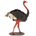 Miniatyrbild 1 av 2: Fridolin - 3D-modell i papper Struts Svart