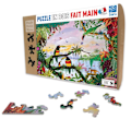 Miniatyrbild 2 av 4: Handgjort träpussel 100 bitar - WWF - Djungeln - Blandat - Michèle Wilson pussel Flerfärgad