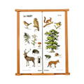 Miniatyrbild 2 av 4: Tabelltriptyk skogen Svart