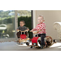 Miniatyrbild 4 av 4: 3 i 1 utvecklande leksak - Wishbone - Flip - Rocker, rollator och bärare - Röd - Blandat Röd
