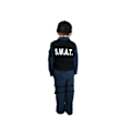 Miniatyrbild 2 av 4: SWAT Agent kostym för pojkar 7/9 år - Polyester - Yrke - Blå blått och svart